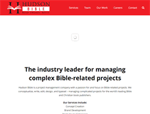 Tablet Screenshot of hudsonbible.com
